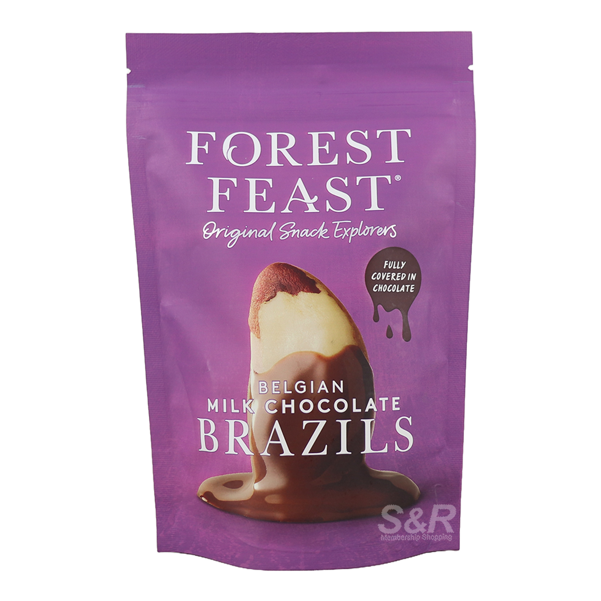 Forest Feast Belgian Milk Chocolate Brazils 120g